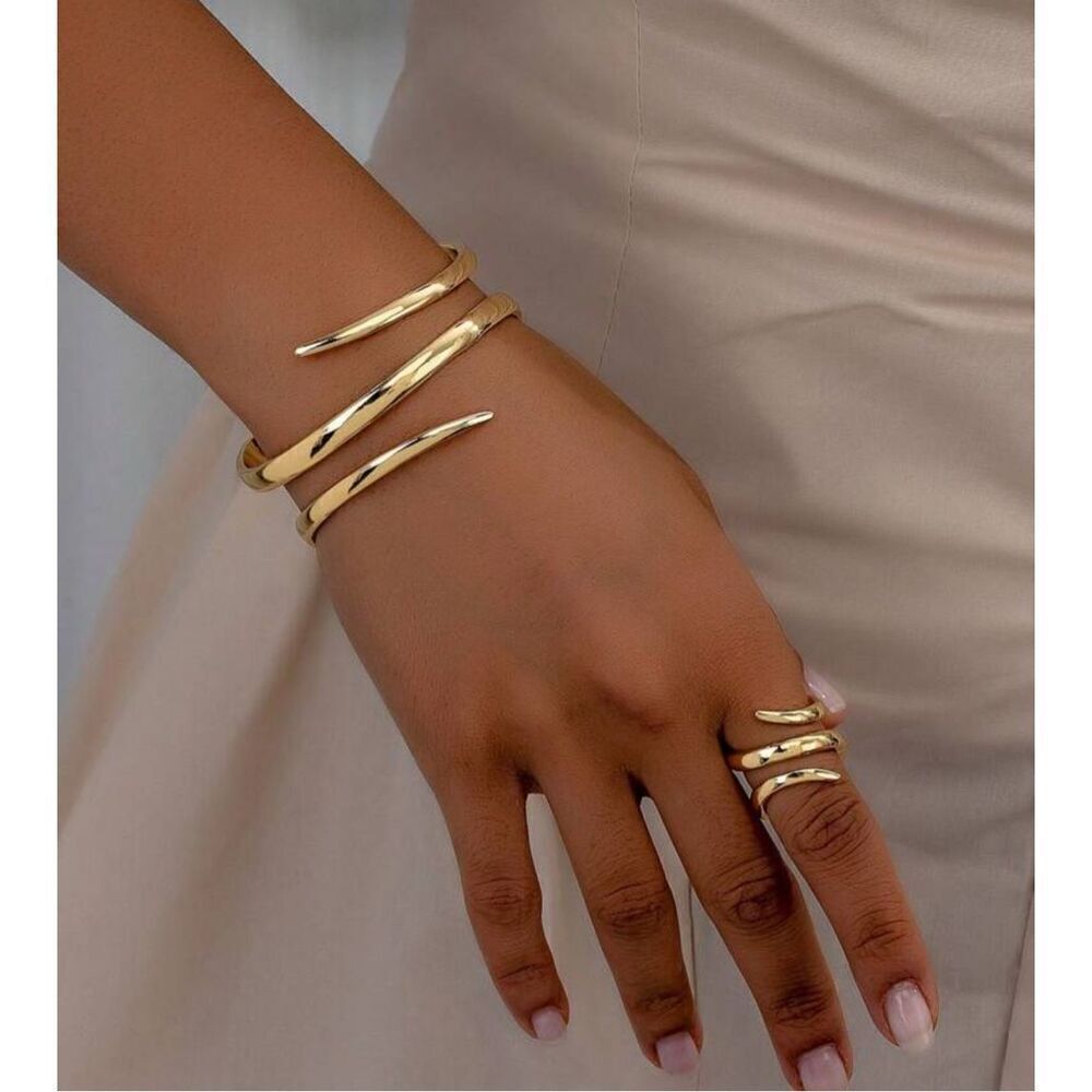 Modern Bracelet Ring Set - Picture 2 of 2